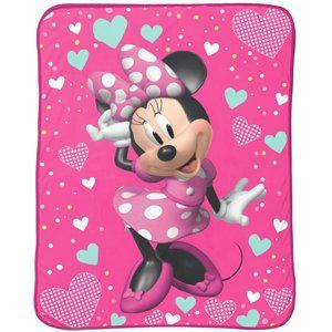 'MINNIE MOUSE' PLUSH THROW BLANKET "DISNEY"